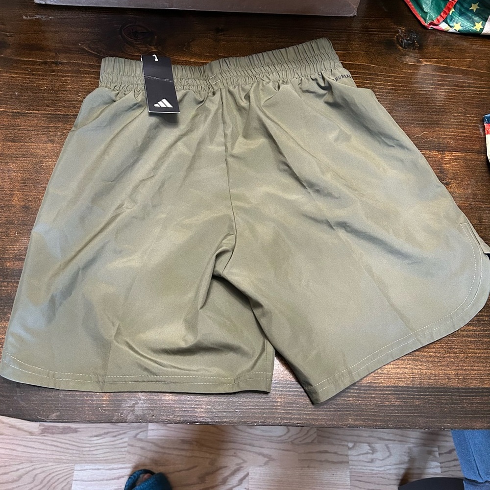 adidas Men's Athletic Shorts in Olive Green